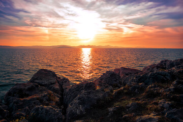 amazing nature scenery, Croatia, Europe, Adriatic sea, Zadar region, scenic coast 