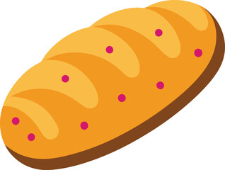 Delicious cake vector illustration.