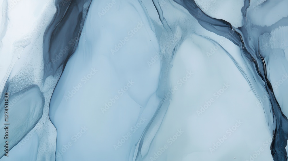 Poster abstract blue marble background with soft fluid patterns and textured swirls for creative design pro