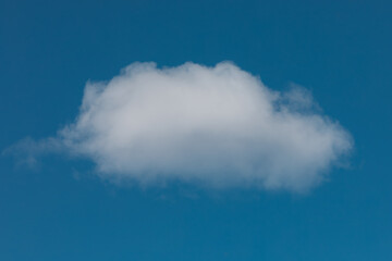 Single White Cloud on a Clear Blue Sky