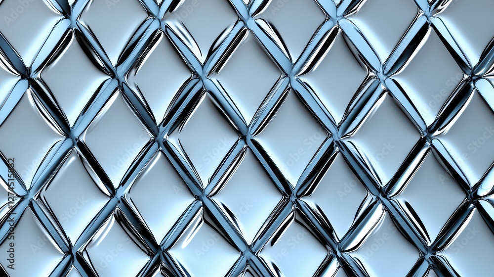 Aufkleber textured metallic surface with shiny diamond shapes in a unique pattern for modern design, abstract 