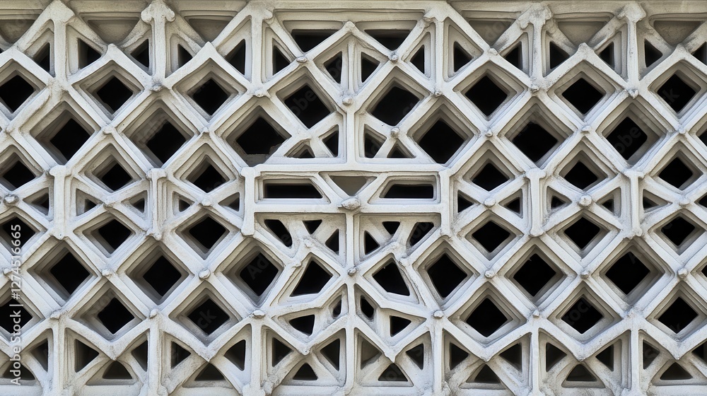 Poster intricate geometric patterns carved in stone featuring symmetrical designs and decorative elements f