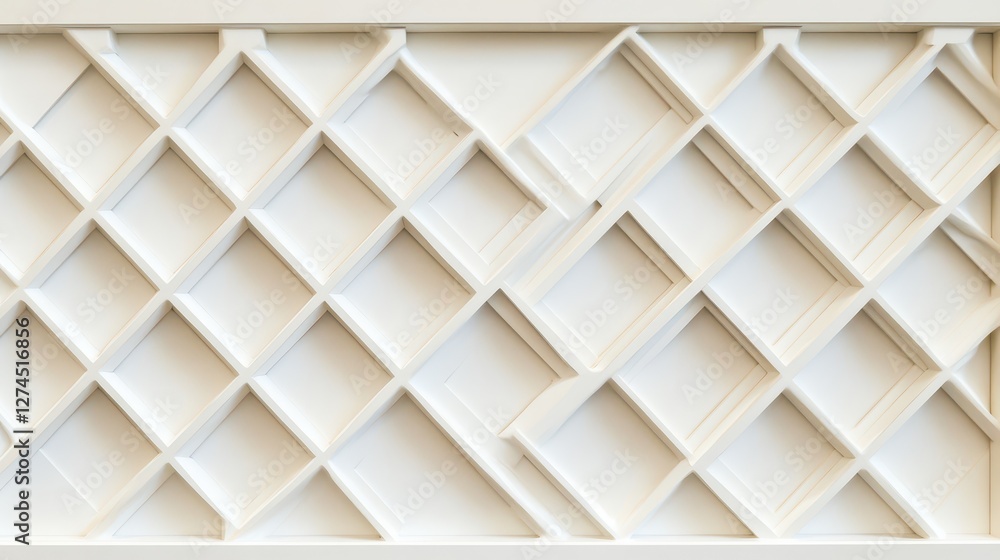 Aufkleber abstract geometric pattern with interlocking shapes in a clean white background, perfect for modern 
