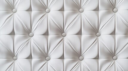 Elegant White Upholstered Wall with Textured Pattern, Modern Design Elements, Soft Fabric, Decorative Accent, Interior Design Inspiration