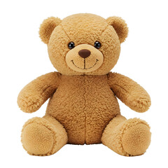 Obraz premium Cute Brown Teddy Bear Isolated on Transparent Background