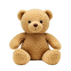 Obraz premium Cute Brown Teddy Bear Isolated on Transparent Background