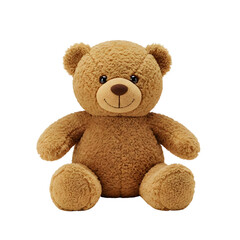 Obraz premium Cute Brown Teddy Bear Isolated on Transparent Background