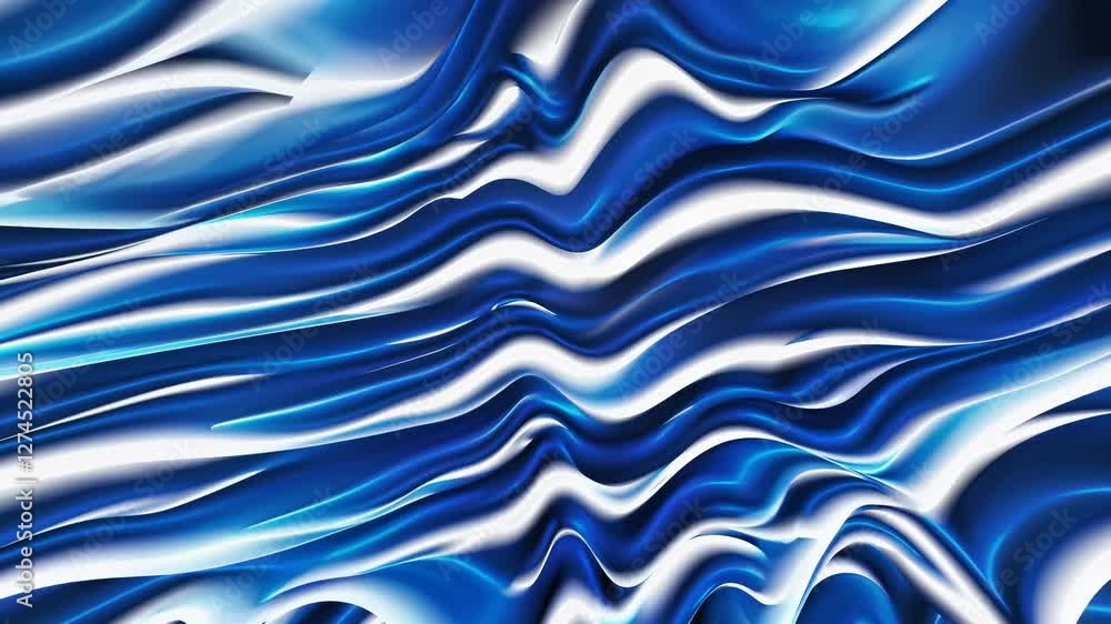 Aufkleber dynamic gradient waves spiral of shimmering pearls