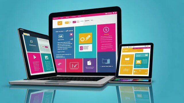 Responsive Web Design on Multiple Devices: Laptop, Tablet, Smartphone