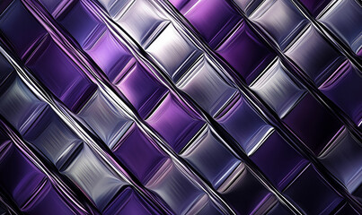 Modern dynamic energetic electric purple and silver design, showcasing a vibrant and creative aesthetic.