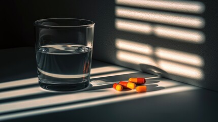Medicine and Water in Sunlight