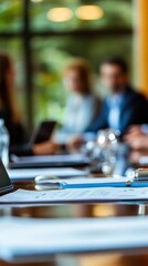 Fototapeta premium Business meeting with professionals discussing ideas