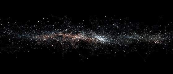Abstract cosmic network of stars and particles