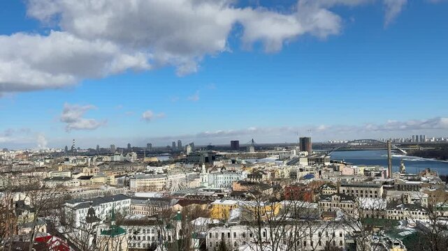 View of the Kyiv city capital of Ukraine.