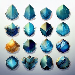 set of logos, icons, suitable for companies, prints, goods, company identity
