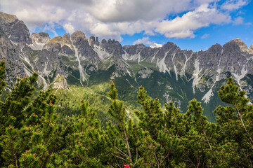 Austria, Stubaital - mountain landscape in the alps