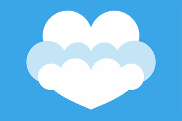 heart shaped clouds