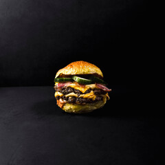 hamburger with cheese