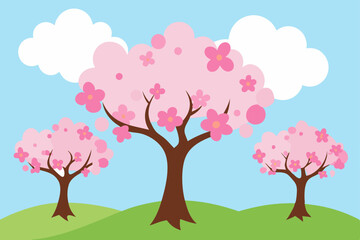 Obraz premium cherry tree in spring