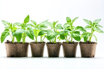 Vibrant Tomato Seedlings Display