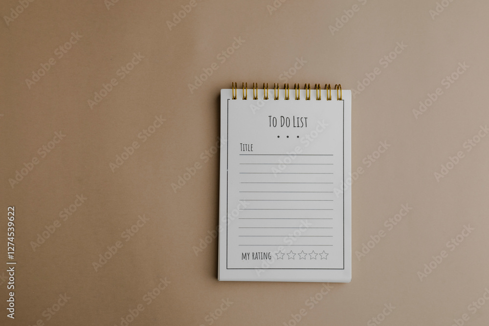 Poster organized life: spiral notebook 