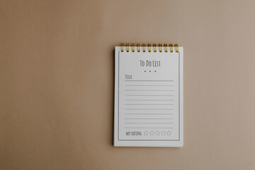 Organized life: Spiral notebook 