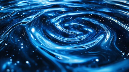 Abstract space water ripples: close-up astonomic gravity simulation. Galactic Optical Illusions. Illustration