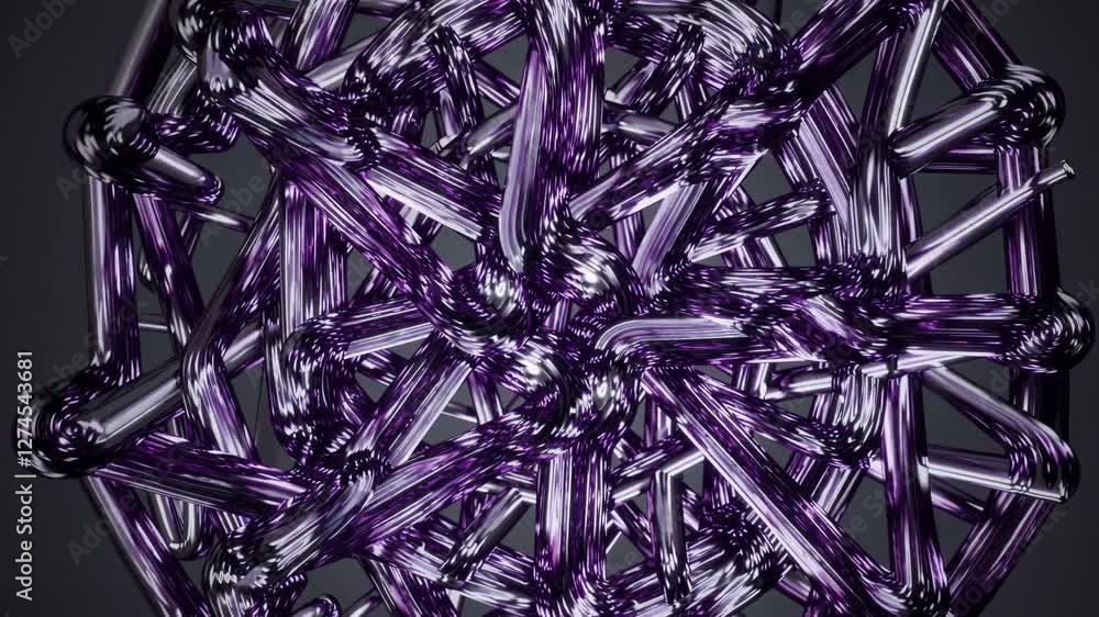 Poster pulsating purple pod luminescent dreamscape