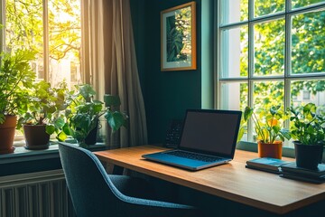 Fototapeta premium office interior design with a modern minimalist concept