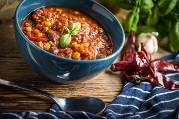 Mexican chili con carne.