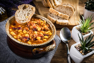 Mexican chili con carne.