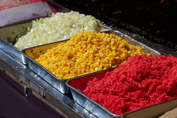 屋台の軽食の材料