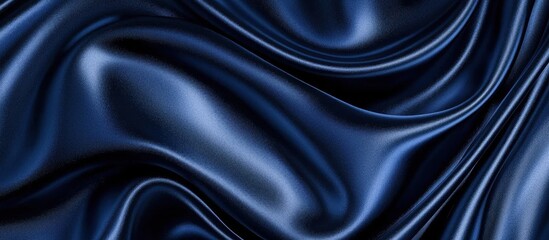 Fototapeta premium Elegant designs enhanced by a rich navy blue satin texture.