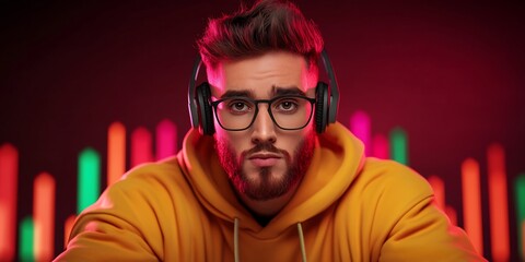 cyber earnings tracker digital neon futuristic finance technology