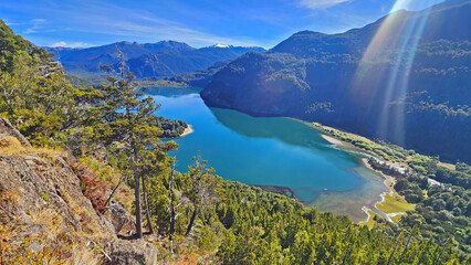 Lago ruta de los 7 lagos, ruta 40, patagonia, Argentina