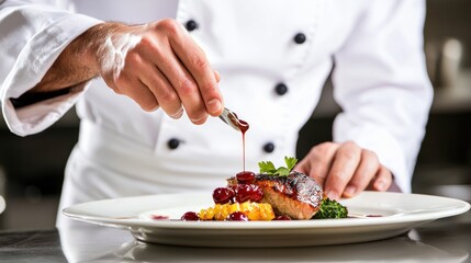 Culinary Artistry: A Chef's Precise Touch