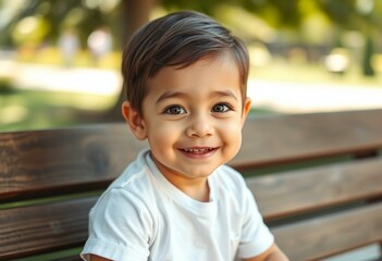 Natural light portrait of a young boy