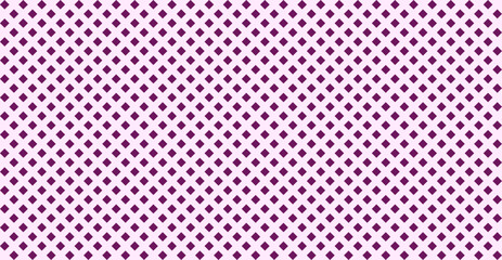 Seamless pattern of purple diamonds arranged in a checkerboard pattern on a light pink background