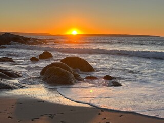 Ocean view at sunset