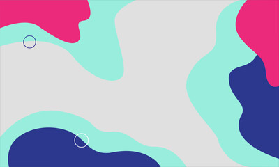 Abstract vector background with curved shapes and colors