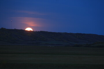Moon rise in Qu'Appelle Valley