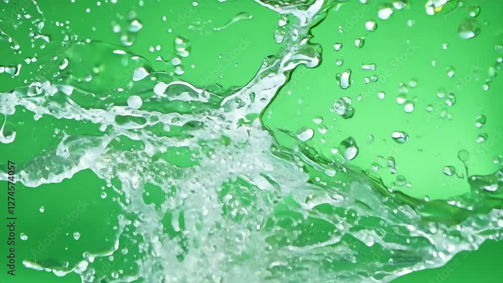 Aufkleber a vibrant impact occurs as water makes contact with a surface, creating intricate splash patterns. t