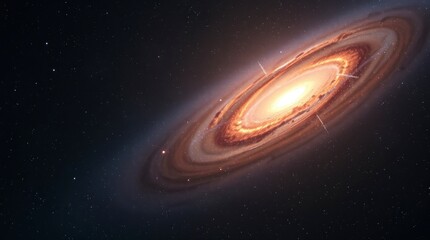 Fototapeta premium Stunning Spiral Galaxy Image Space Art Cosmic Nebula