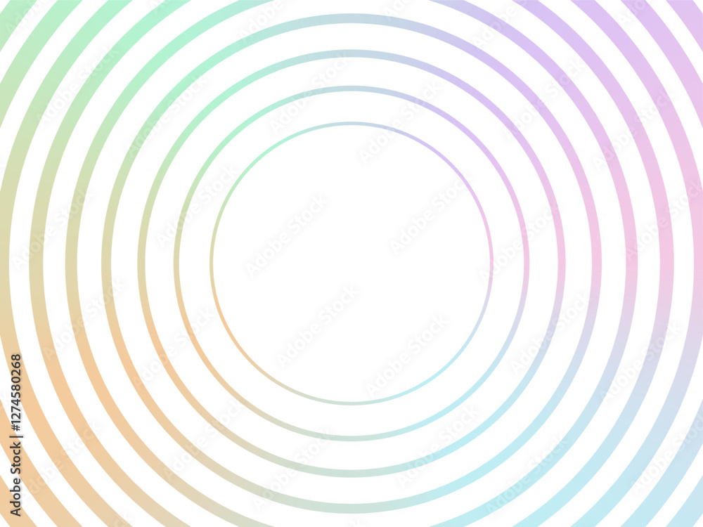 Poster soft gradient concentric circles background. dynamic modern abstract minimalist template. great for 