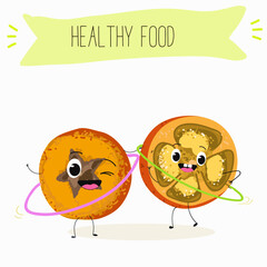  Marang fruit cute funny cheerful characters with different activities.Natural vitamin antioxidant detox food collection. Vector hand drawn illistration.