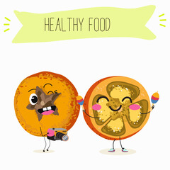  Marang fruit cute funny cheerful characters with different activities.Natural vitamin antioxidant detox food collection. Vector hand drawn illistration.