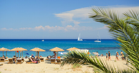Skala beach in Kefalonia Island, Greece
