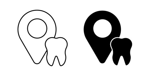 Dentist icon. Dental icon set