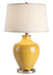 Yellow lamp adds elegance to decor
