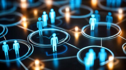 Depiction of employee selection in a business context.